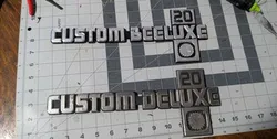 customized Chevy c20 Badge