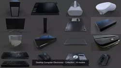Desktop Computer Electronics - Collection 3D Model Pack