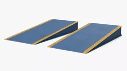 Drive-Up Ramp Blue 3D model