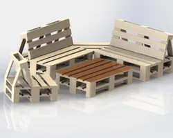 Euro pallet garden furniture