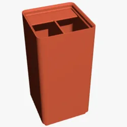 Gridfinity double high split bin