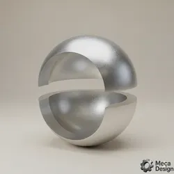 Half shell ball