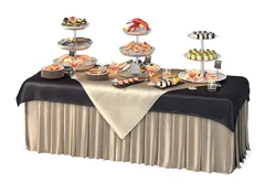 Luxury Seafood Buffet Table Low-poly 3D model