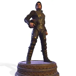 MJ Futuristic Pop King Sci-Fi Soldier Statue 3D print model