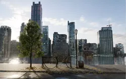 Modern City Skyline Low-poly 3D model