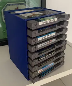 Nintendo NES cartridge rack / tower