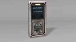 Sci-Fi Security Panel Low-poly 3D model