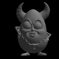 Sculptures & Artworks STL indir - devil egg design - BiLeN MeSH SToRe