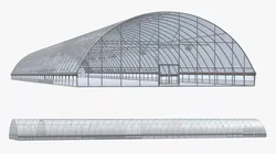 Steel Greenhouse Tunnel Frame 3D model