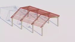 Structural engineering of Concrete frame buildings 3D model