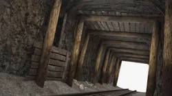 Timber Framed Mine Tunnel 3D model