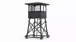 Watchtower with Access Ladder WWII 3D model