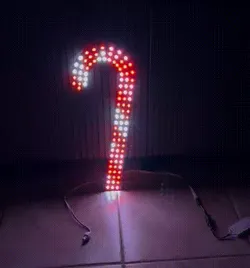 24" Candy Cane for Seed Pixels & 12mm Bullet WS2811 – xLights xModel