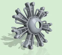 7 Cyl Dummy Radial Engine