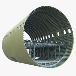 Airbus A320 Aircraft Mid Fuselage Shell 3D model