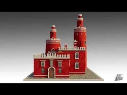 Ancient Red Lighthouse 3D model