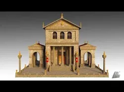 Ancient Roman Temple building 3D model