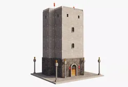 Ancient Roman Tower 3D model