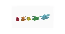 Battleship benchy token