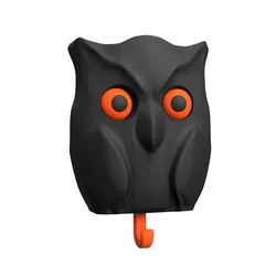 Blinking eyes owl wall key holder