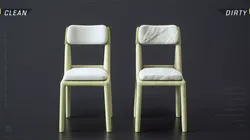 Chair 05 - Minimalist Wood Frame Dining Chair Low-poly 3D model