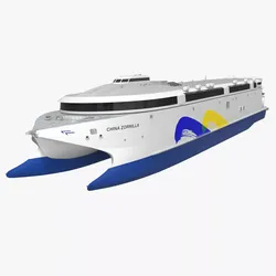 China Zorrilla Electric Catamaran Ferry 3D model