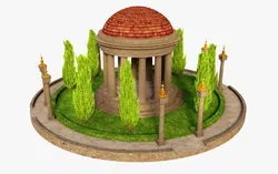 Classic Tree Temple 3D model