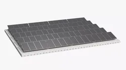 Energy Floating Solar Array with Pontoon Platform 3D model