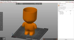 Figure planter.