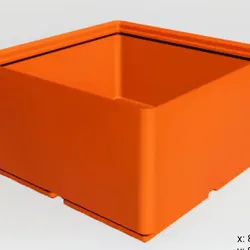 Fișiere pentru imprimante 3D | Fișier 3MF | Gridfinity 2x2 bin with no labels
