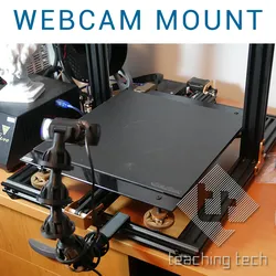 Flexible webcam mount for Octolapse