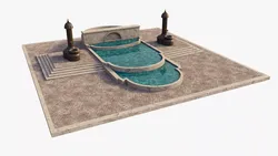 Fountain Plaza 3D model
