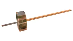 Game style hammer with wooden handle Low-poly 3D model