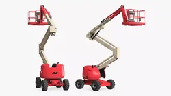 JLG Articulating Boom Lift Red 3D model
