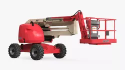 JLG Telescopic Boom Lift With Basket Red 3D model
