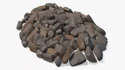 Landscape Rocks Brown 3D model