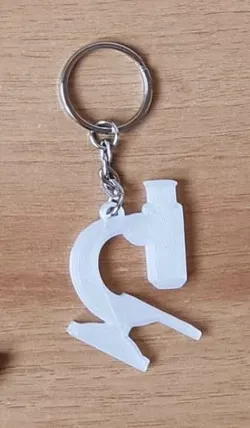 Microscope keychain (portachiavi microscopio)