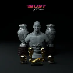 Ronaldo Nazario Premium 3D Trophy Diorama STL
