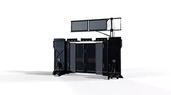 Sci-Fi Military Wall Barricade - PBR Game Ready 3D model