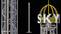 Skyfall Attraction Rigged for Maya 3D model