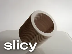 Slicy — un objeto decorativo funcional paramétrico  - Modelo de impresión 3D gratuito