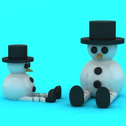 Snowman toy 3d printable model