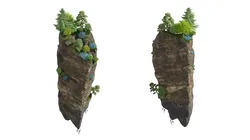 Soaring Forest Cliff 3D model