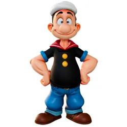 Stylized Popeye the Sailor Man Figure