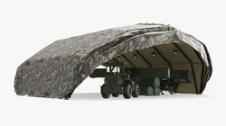 Tactical Loader with Green Hypersonic Missile Canister 3D model