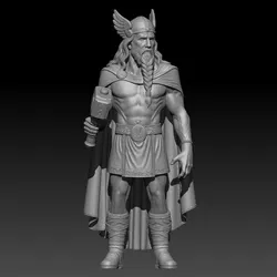 Thor Norse God Miniature – Mjolnir Warrior – 3D Printing STL
