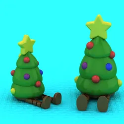 Tree Takes Five toy 3d printable model