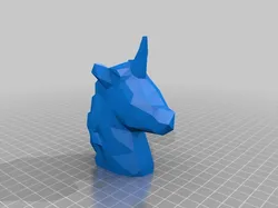 Unicorn - Low Poly / Voronoi