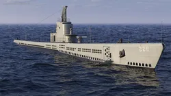 USS Drum SS-228 Submarine Rigged for Cinema 4D 3D model