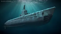 USS Drum SS-228 Submarine Rigged for Maya 3D model